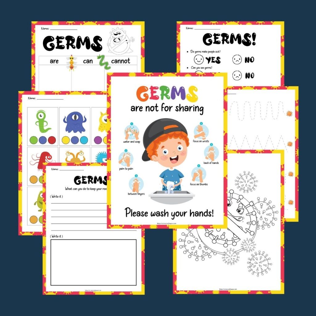 Germ Activity for Kids Free Printable Science with Ayan